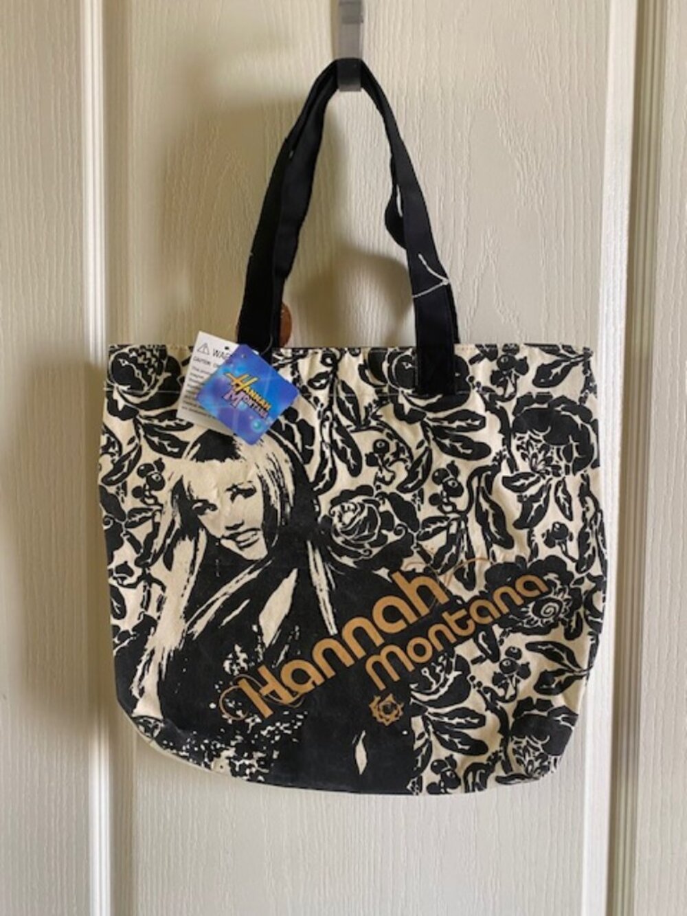 NEW Disney Hannah Montana Canvas Tote Shoulder Bag